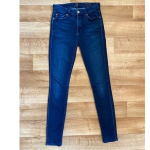 7 for all Mankind the High Waist Skinny Jeans Size 24